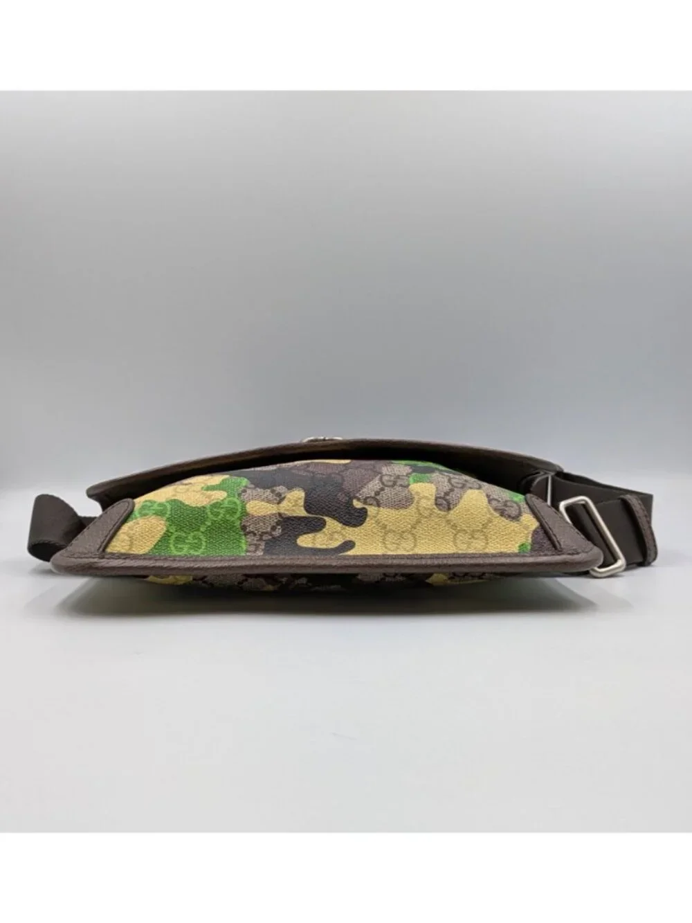 Gucci Unisex Marbled GG Monogram Camouflage Small Belt Bag Yellow Green Brown 80